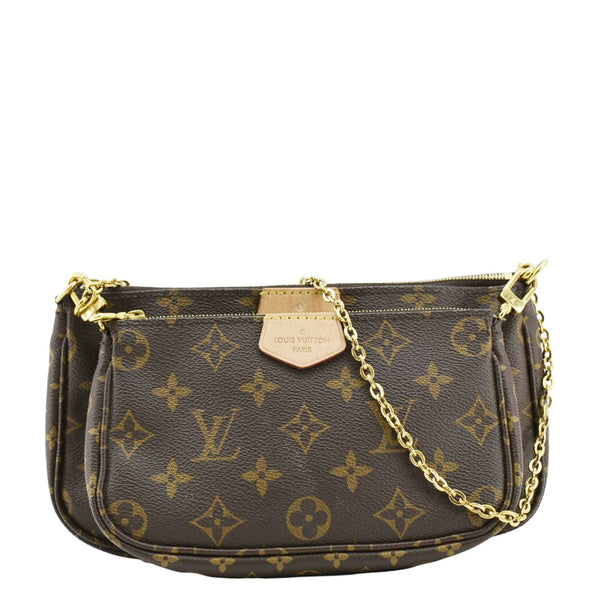 LOUIS VUITTON Multi Pochette Accessoires Monogram Canvas Crossbody Bag Olive