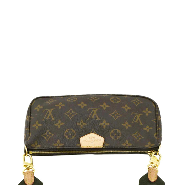 LOUIS VUITTON Multi Pochette Accessoires Monogram Canvas Crossbody Bag Olive