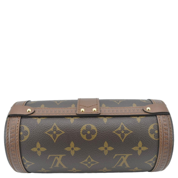 LOUIS VUITTON Papillon Trunk Monogram Canvas Satchel Bag Brown