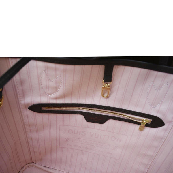 LOUIS VUITTON Monogram Neverfull MM Tote Shoulder Bag Rose Ballerine