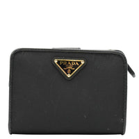 PRADA Nylon Zip Around Wallet Black