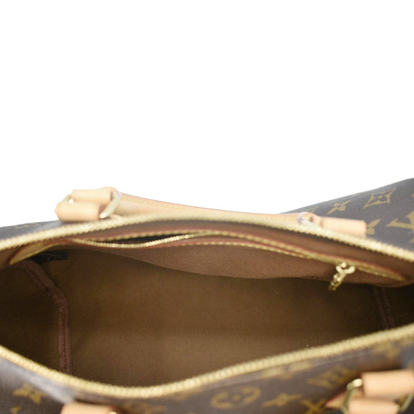 LOUIS VUITTON Speedy 30 Bandouliere Monogram Canvas Crossbody Bag Brown