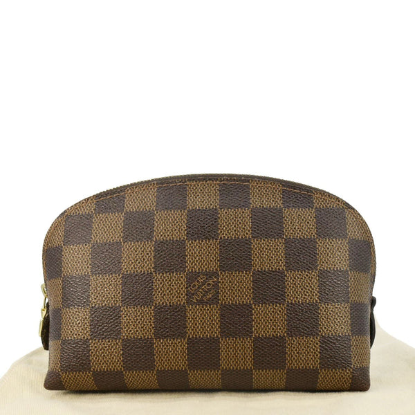 LOUIS VUITTON Damier Ebene Zippy Cosmetic Pouch Brown