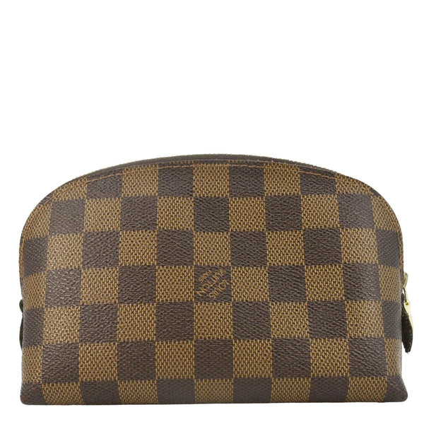 LOUIS VUITTON Damier Ebene Zippy Cosmetic Pouch Brown