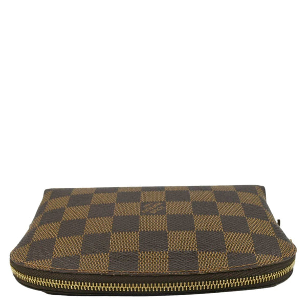 LOUIS VUITTON Damier Ebene Zippy Cosmetic Pouch Brown