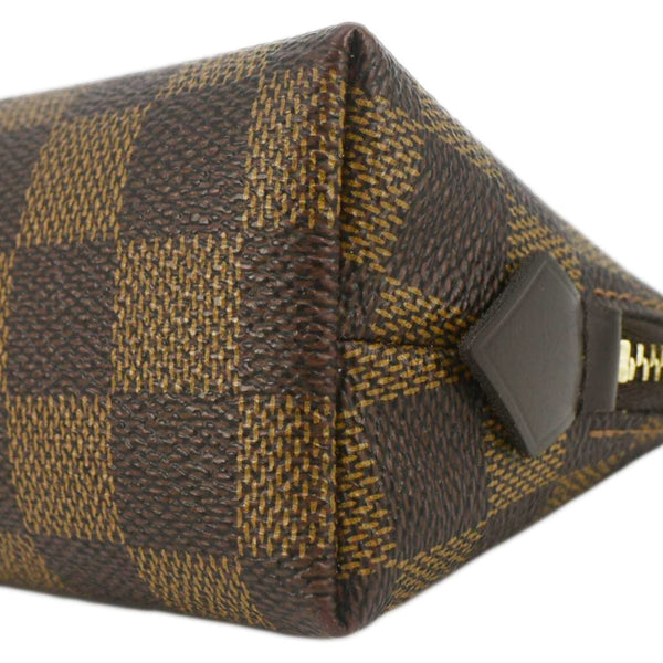 LOUIS VUITTON Damier Ebene Zippy Cosmetic Pouch Brown