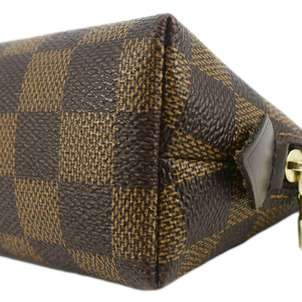 LOUIS VUITTON Damier Ebene Zippy Cosmetic Pouch Brown