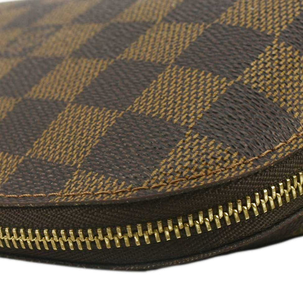 LOUIS VUITTON Damier Ebene Zippy Cosmetic Pouch Brown