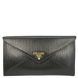 PRADA Vitello Move Envelope Leather Wallet Black