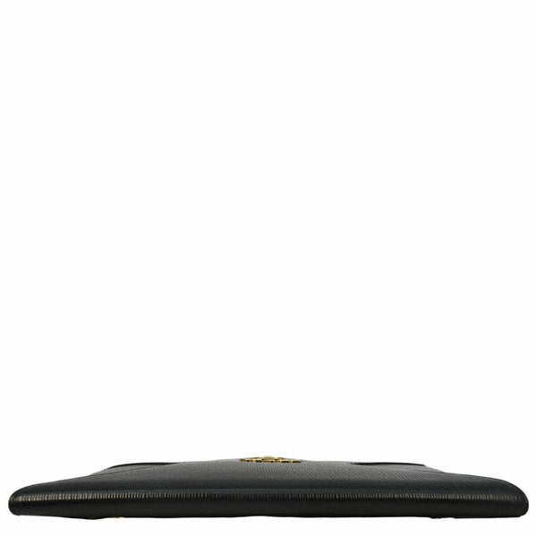 PRADA Vitello Move Envelope Leather Wallet Black