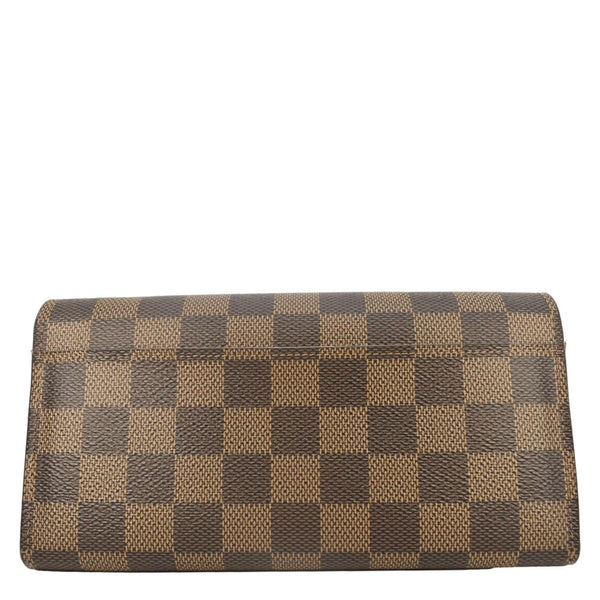 LOUIS VUITTON Sarah Damier Ebene Wallet Brown