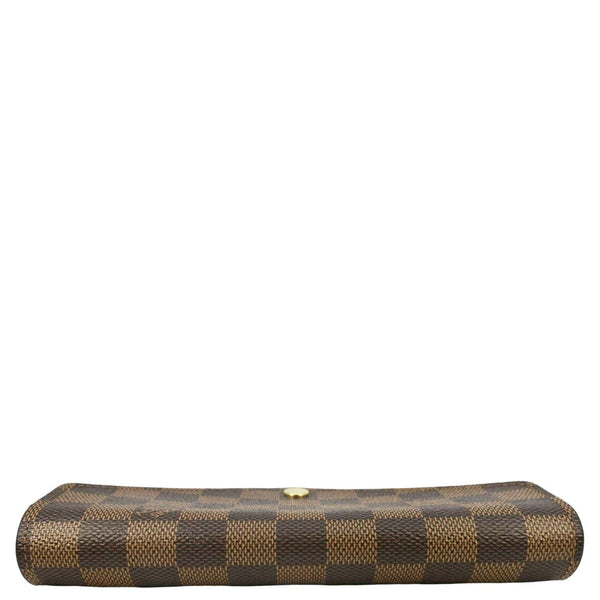 LOUIS VUITTON Sarah Damier Ebene Wallet Brown