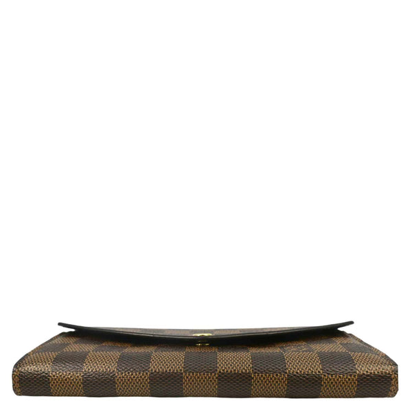 LOUIS VUITTON Sarah Damier Ebene Wallet Brown