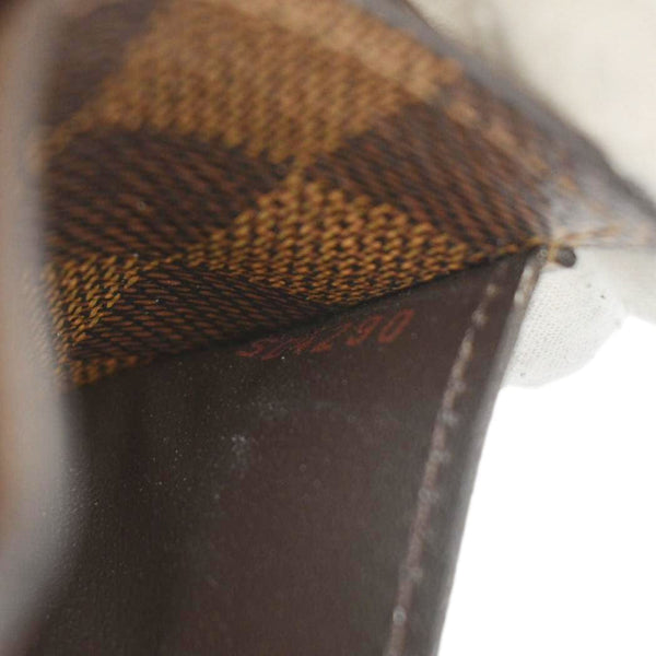 LOUIS VUITTON Sarah Damier Ebene Wallet Brown