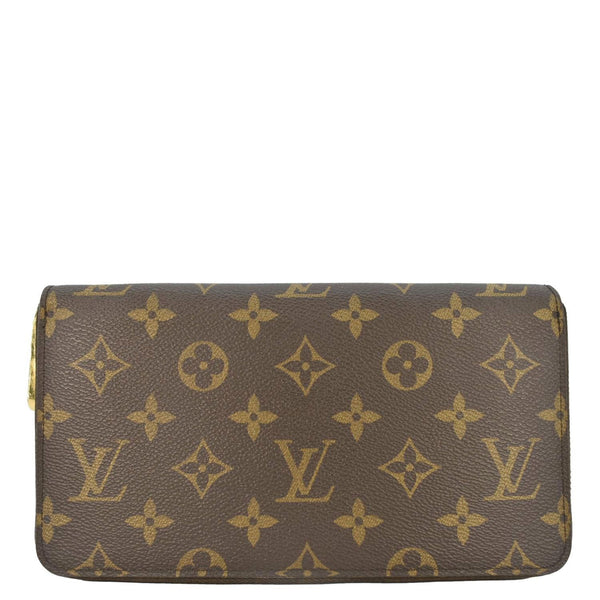 LOUIS VUITTON Monogram Canvas Zippy Wallet Brown