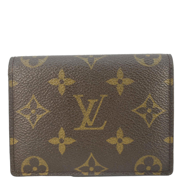 LOUIS VUITTON Monogram Canvas Bi-Fold Card Case Brown