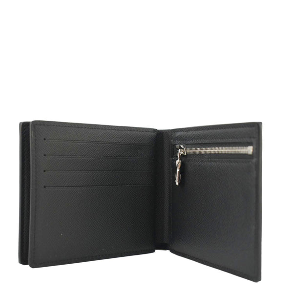 LOUIS VUITTON Taiga Leather Bifold Wallet Black