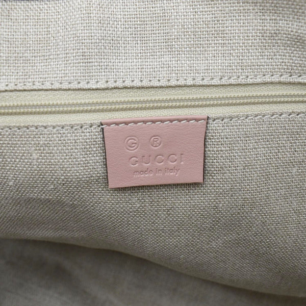 GUCCI Large Microguccissima Leather Tote Bag Dusty Pink 449655