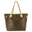 LOUIS VUITTON Neverfull MM Monogram Canvas Tote Bag Brown