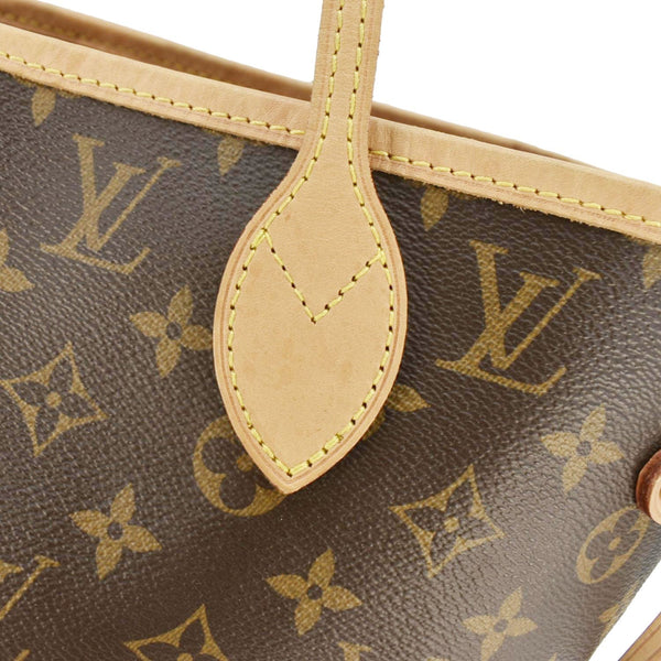 LOUIS VUITTON Neverfull MM Monogram Canvas Tote Bag Brown