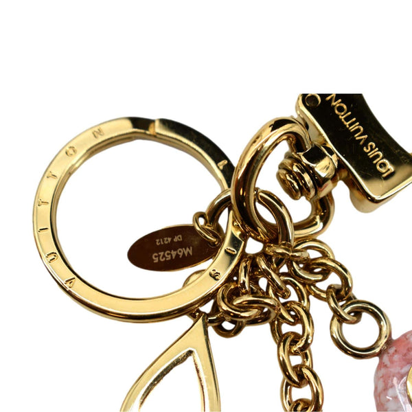 LOUIS VUITTON Colorline Brass Bag Charm Keychain Gold