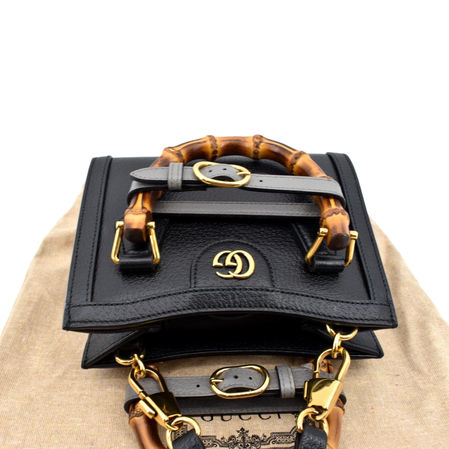 Gucci Diana Bamboo Mini Leather Tote Bag