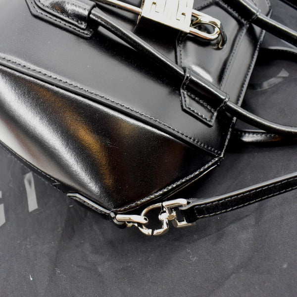 GIVENCHY Antigona Mini Leather Shoulder Bag Black