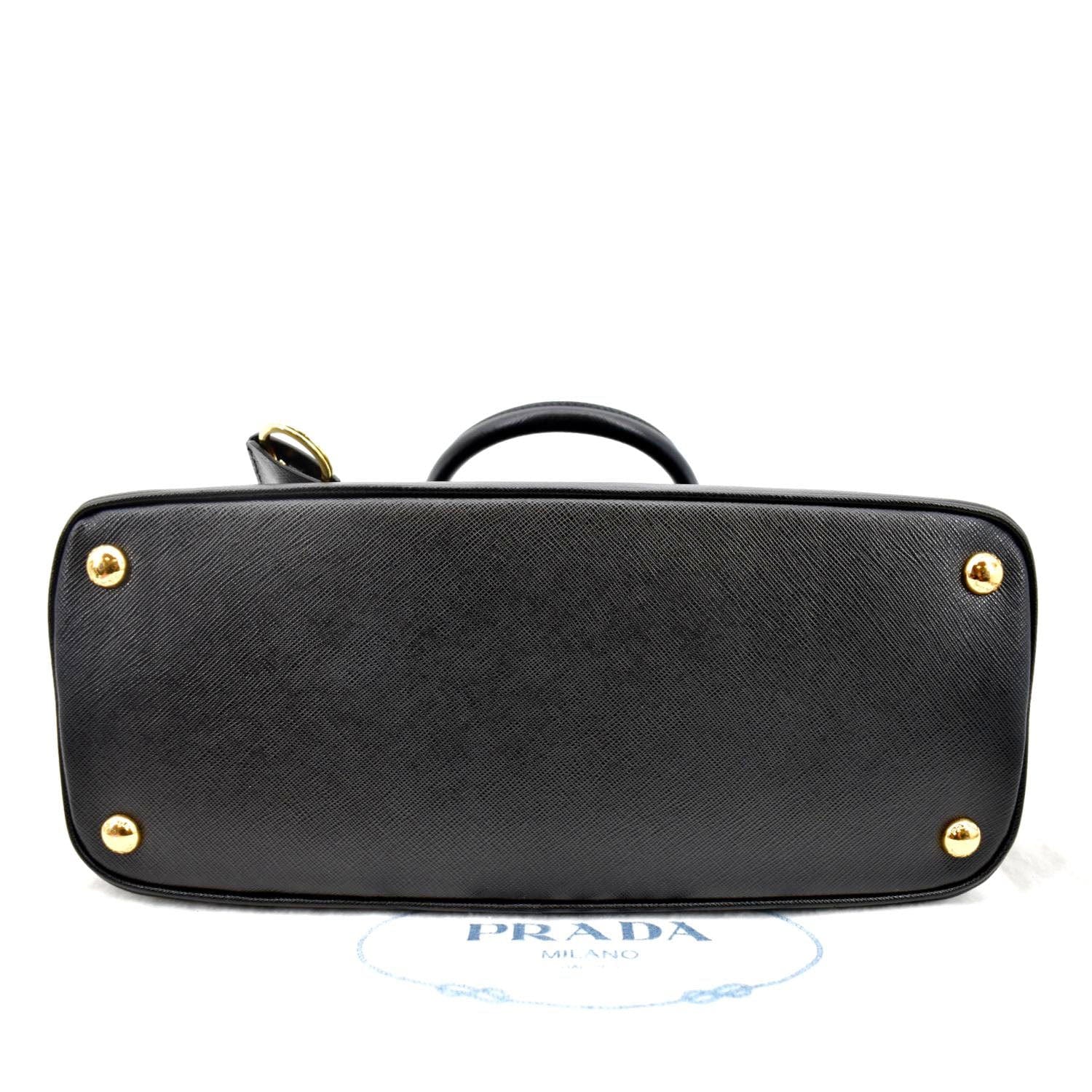 Prada logo-lettering Saffiano leather shoulder bag