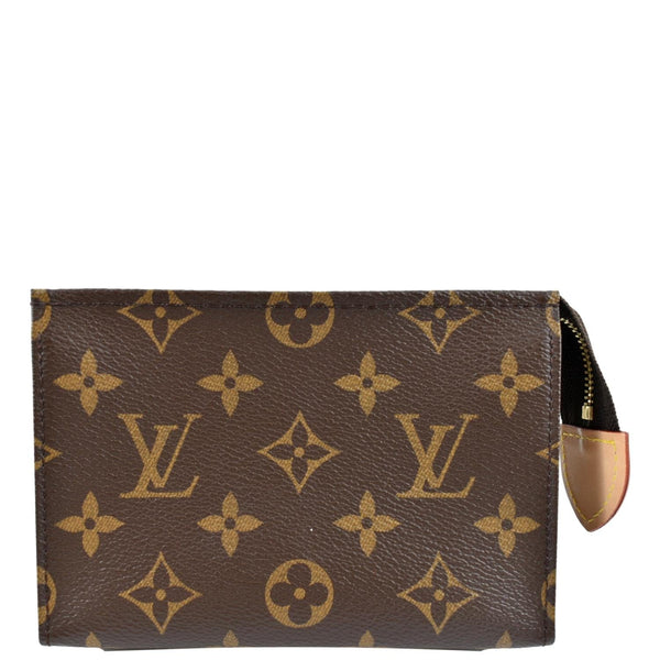 LOUIS VUITTON Toiletry 15 Monogram Canvas Cosmetics Pouch Brown