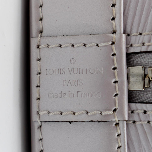 LOUIS VUITTON Alma BB Epi Leather Satchel Crossbody Bag Light Lavender