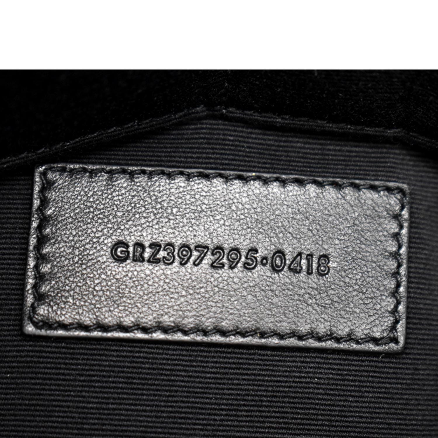 YVES SAINT LAURENT Zip Studded Leather Pouch Black