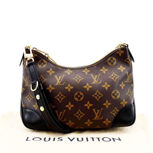 LOUIS VUITTON Boulogne NM Monogram Canvas Shoulder Bag Brown