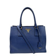 PRADA Saffiano Leather Tote Shoulder Bag Blue - Buy Now