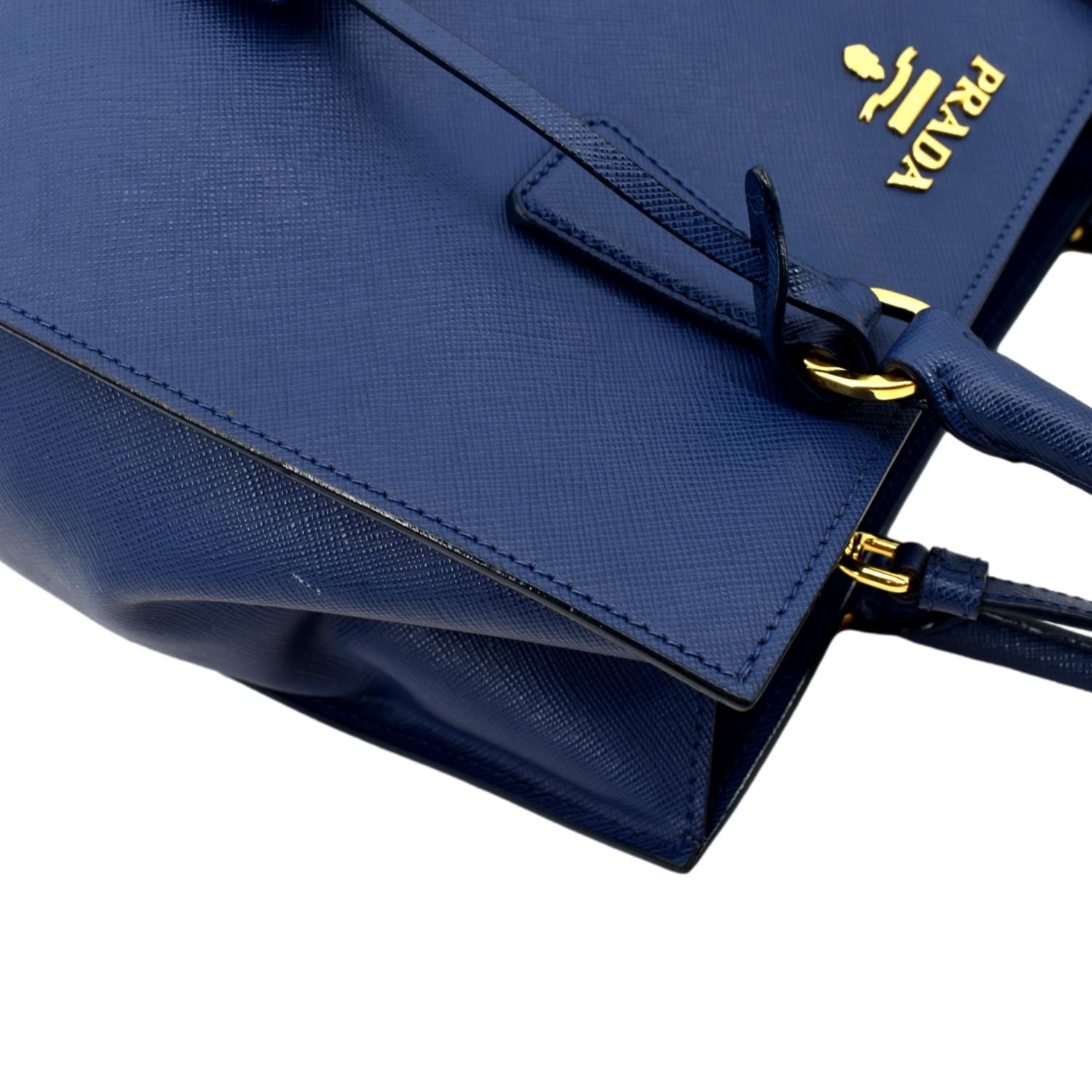 Prada Saffiano Leather (large) dark blue bag