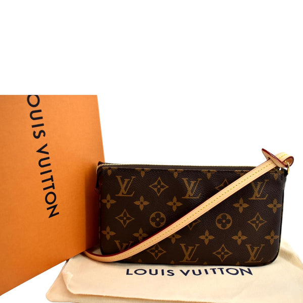 LOUIS VUITTON Pochette Accessoires Monogram Canvas Pouch Bag Brown