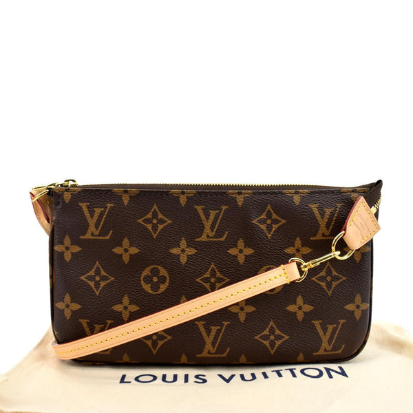 LOUIS VUITTON Pochette Accessoires Monogram Canvas Pouch Bag Brown