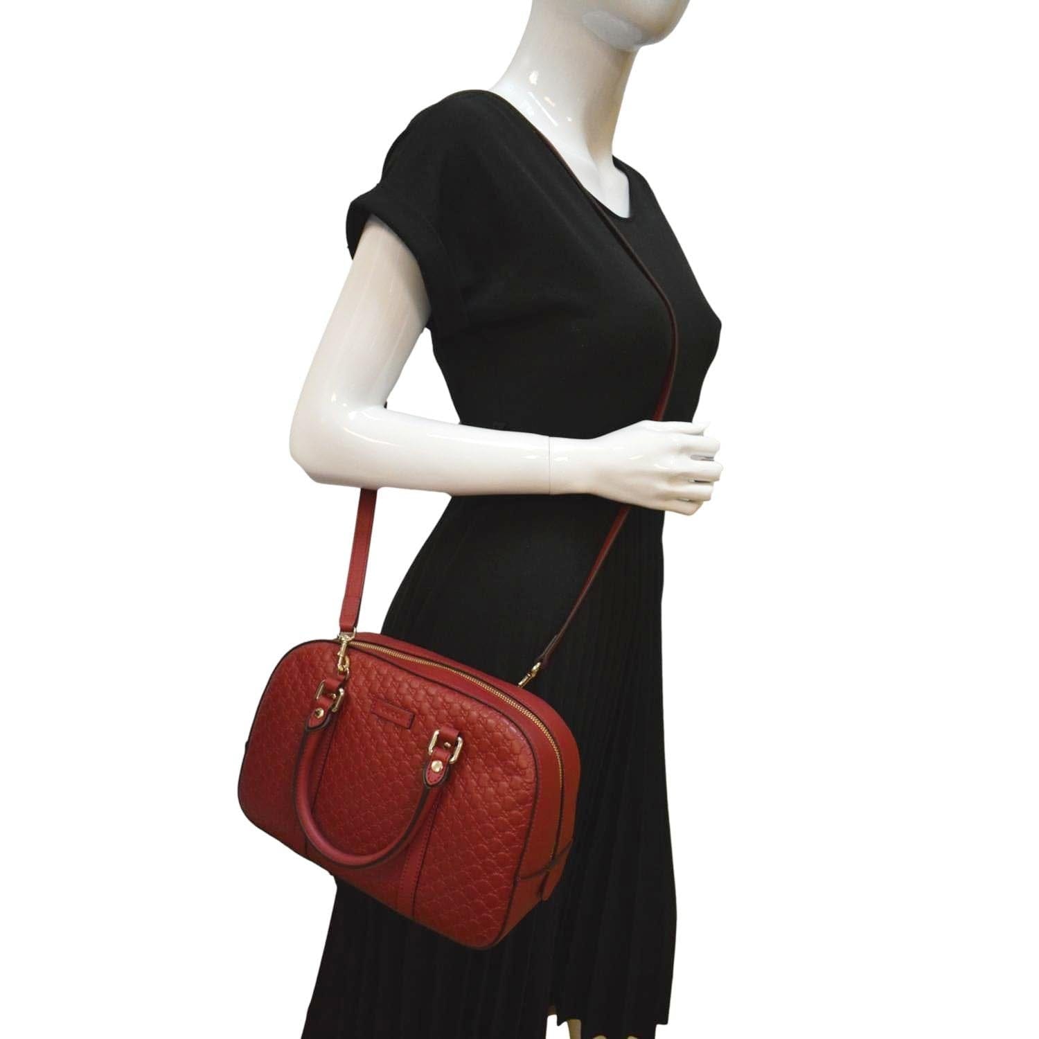 Gucci, Bags, New Gucci Red Leather Gg Microguccissima Crossbody Shoulder  Bag
