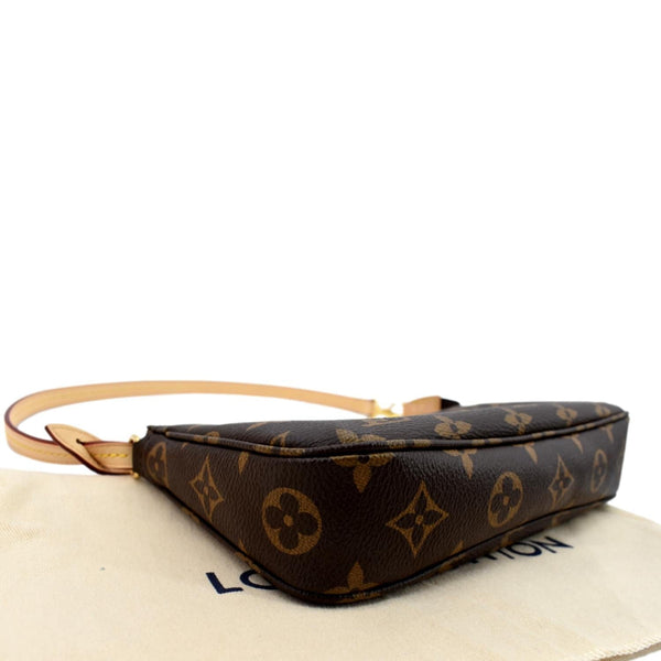 LOUIS VUITTON Pochette Accessoires Monogram Canvas Pouch Bag Brown