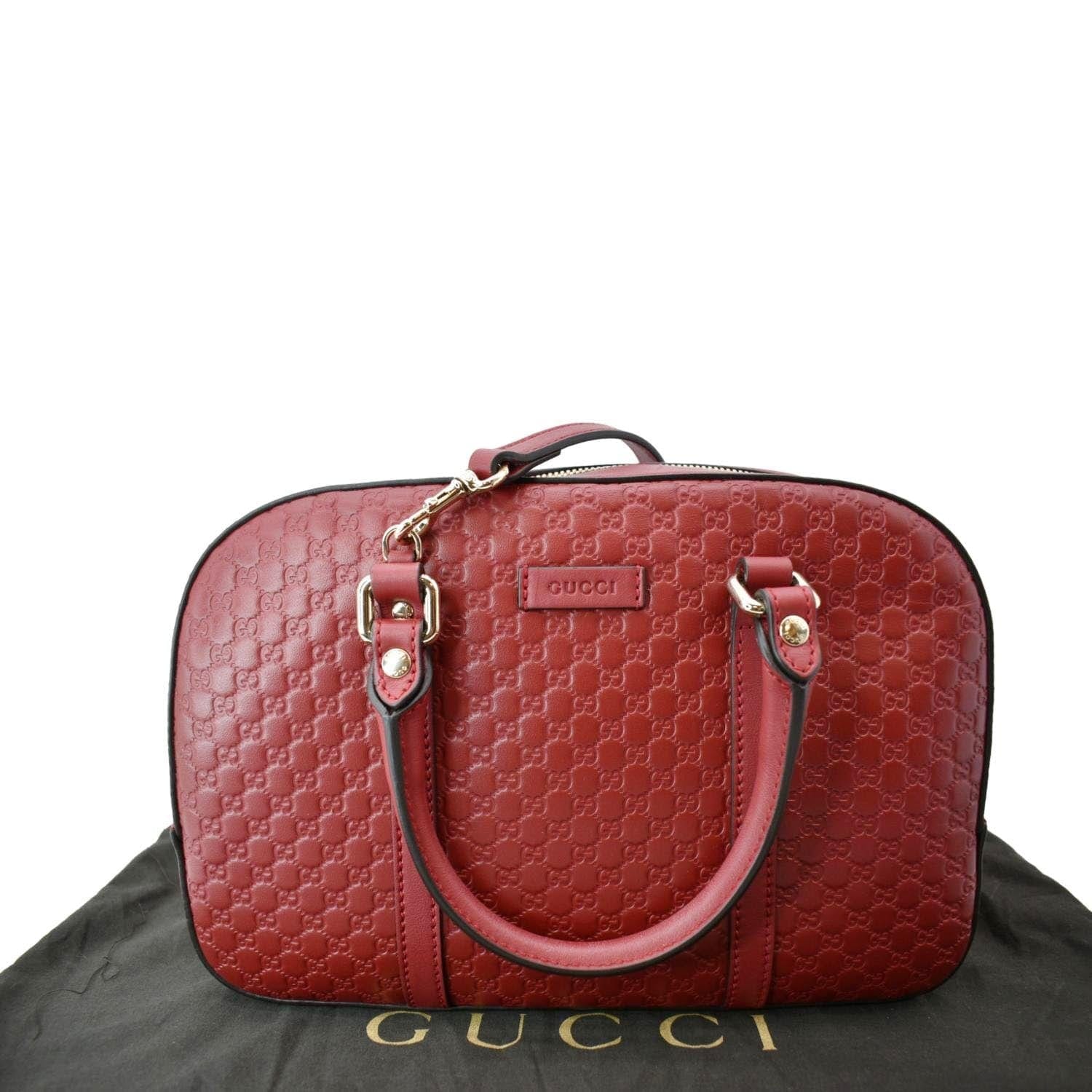 Gucci, Bags, New Gucci Red Leather Gg Microguccissima Crossbody Shoulder  Bag