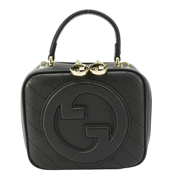 GUCCI Blondie Small Leather Black Crossbody bag  back side