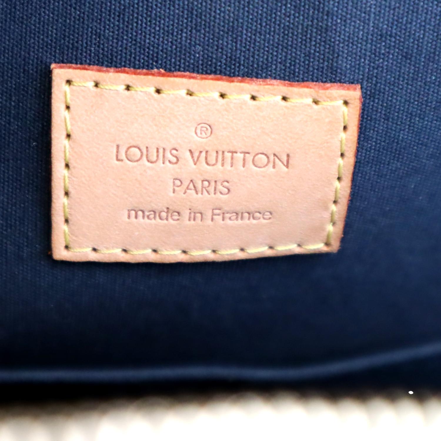 Louis Vuitton Alma Monogram Vernis Gm Satchel in Pale Green at