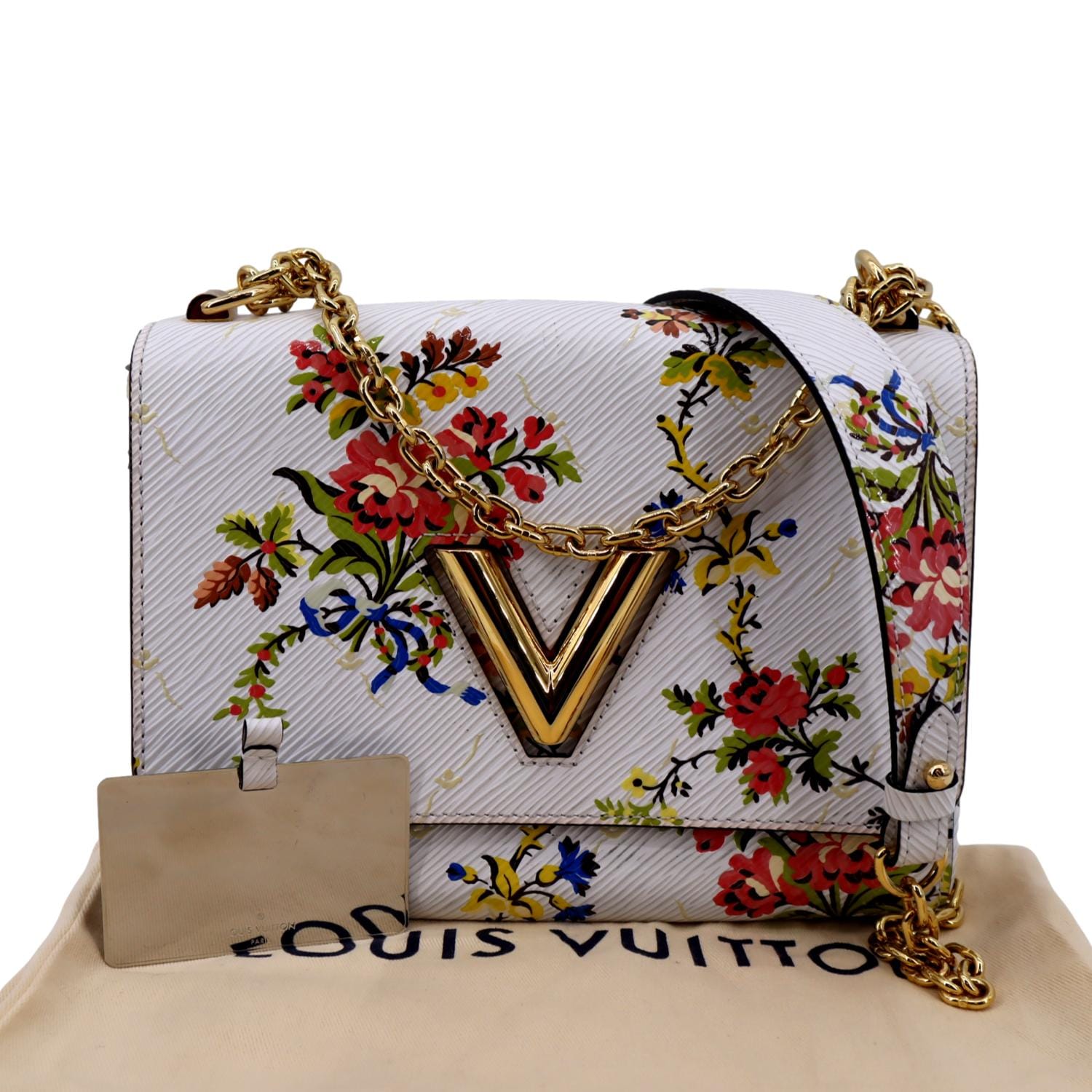 Louis Vuitton Leather Twist MM Messenger Bag Multicolor
