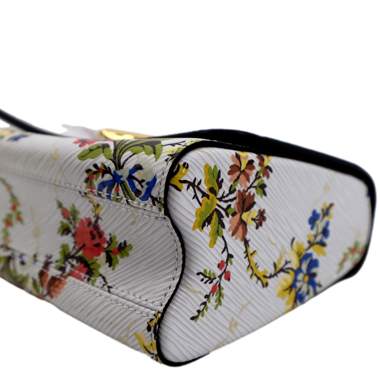 Louis Vuitton EPI Chain Flower Print Twist MM Cross-body Bag at 1stDibs