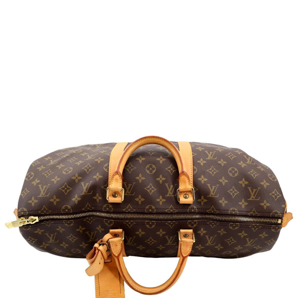 LOUIS VUITTON Keepall 45 Monogram Canvas Duffle Travel Bag Brown