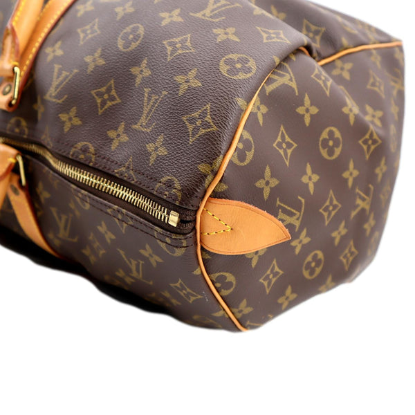 LOUIS VUITTON Keepall 45 Monogram Canvas Duffle Travel Bag Brown