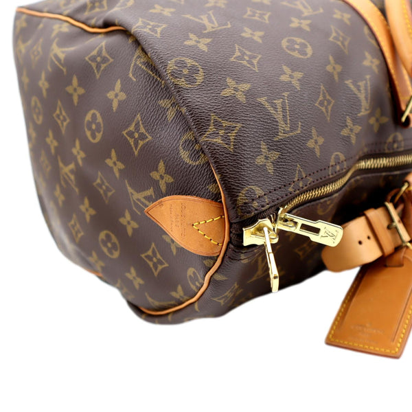 LOUIS VUITTON Keepall 45 Monogram Canvas Duffle Travel Bag Brown