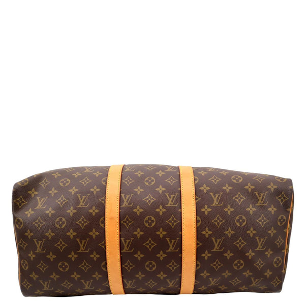 LOUIS VUITTON Keepall 45 Monogram Canvas Duffle Travel Bag Brown