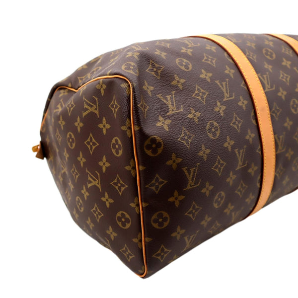 LOUIS VUITTON Keepall 45 Monogram Canvas Duffle Travel Bag Brown