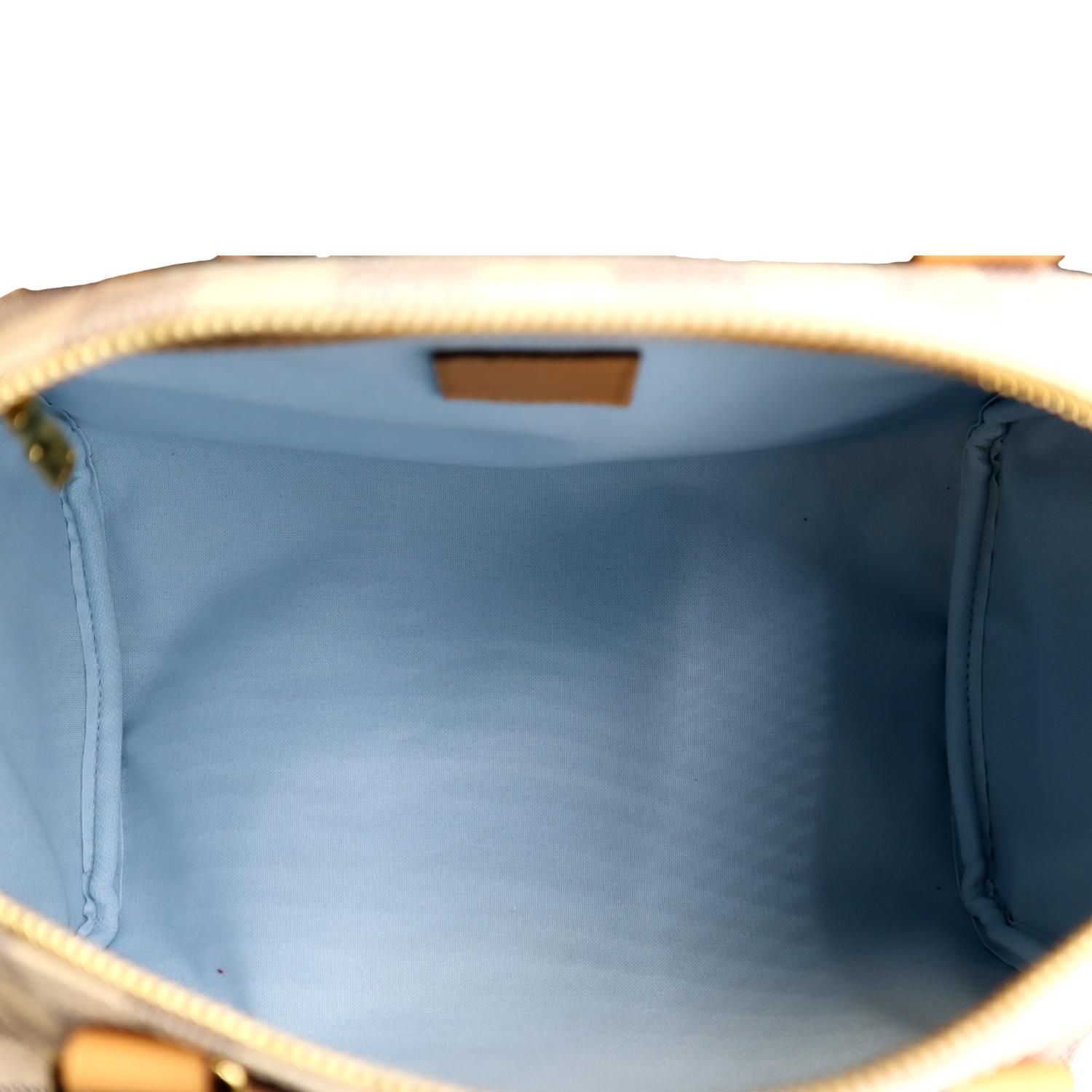 Louis Vuitton Speedy Damier Azur 30 White/Blue in Canvas/Vachetta with  Brass - US