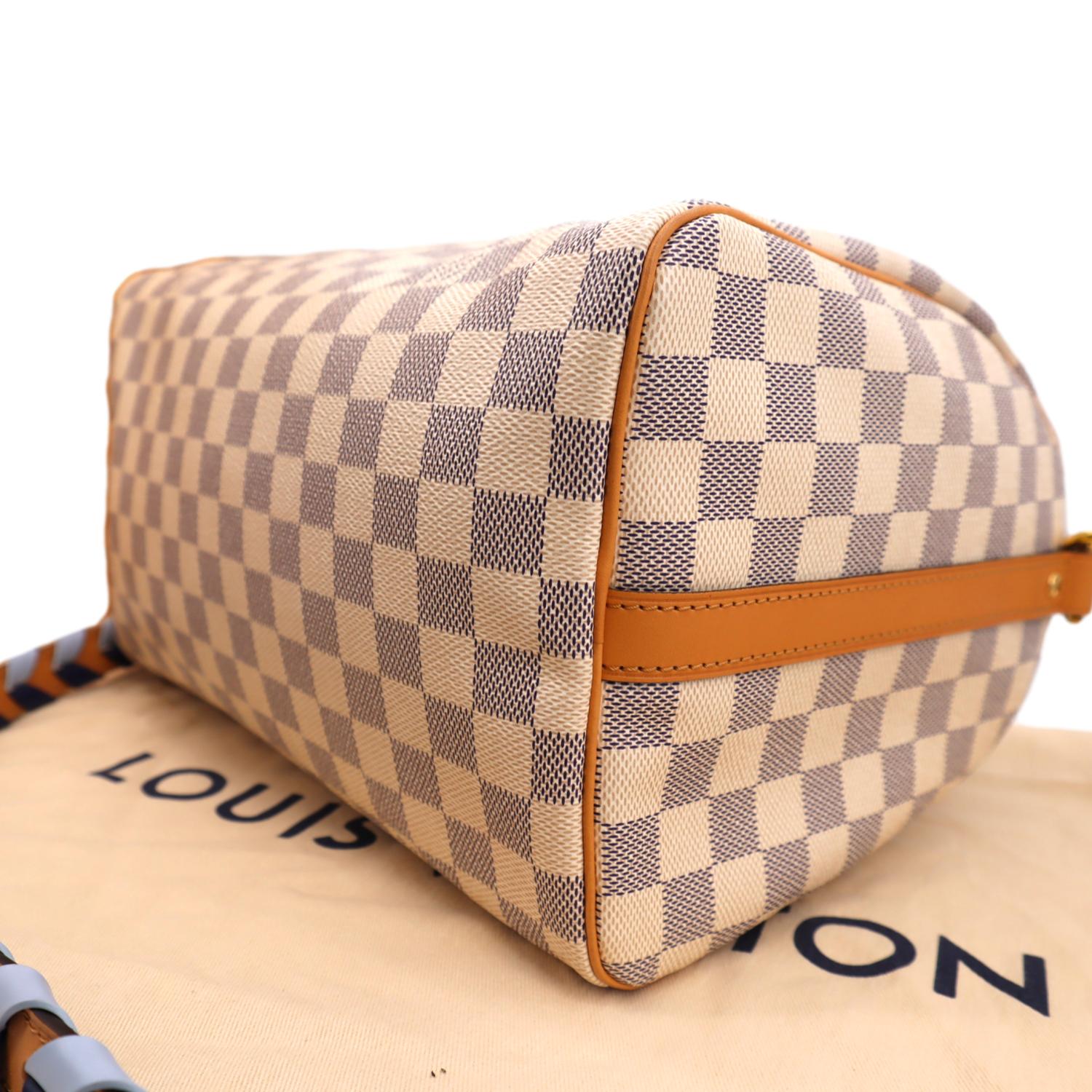 Louis Vuitton, Bags, Brand New Never Worn Louis Vuitton Neverfull Mm Azur  With Braided Strap